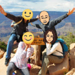 Group Posing at Ooh Aah Point in the Grand Canyon