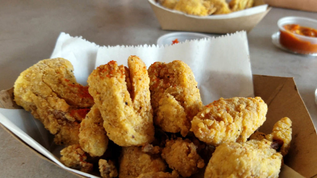 Jackfruit nuggets at Foo Dog Curry Traders restaurant in Jacksonsville, FL
