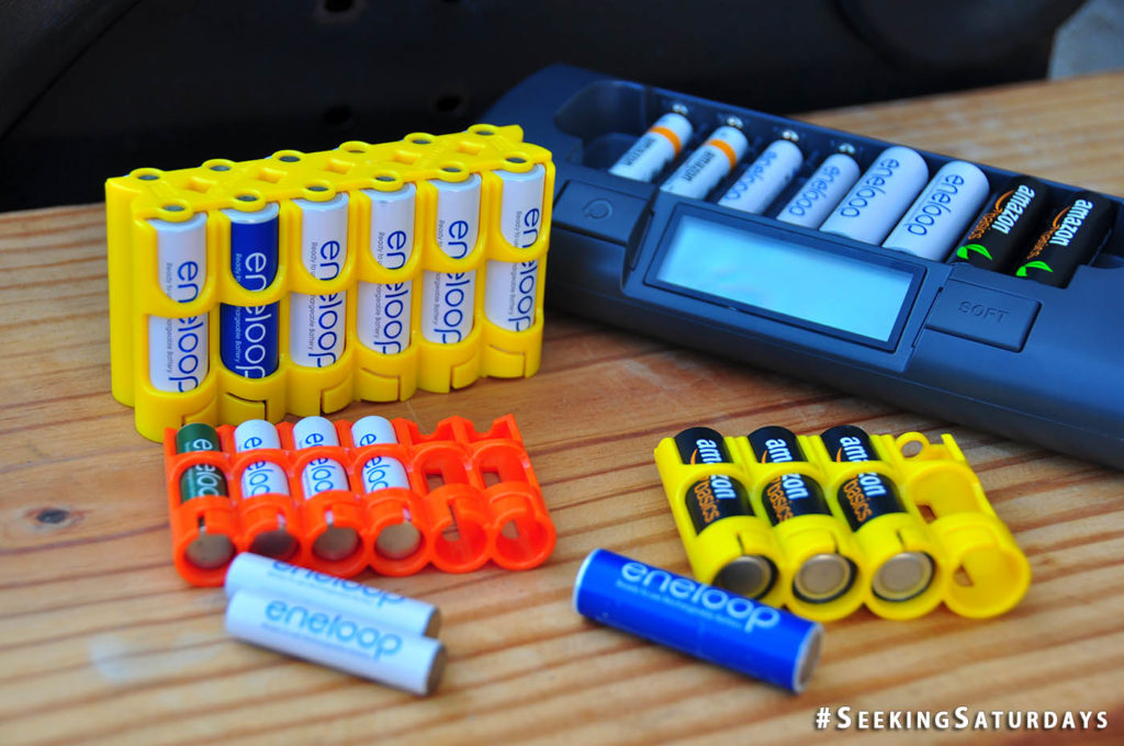 Eneloop & Amazon Basics rechargeable batteries, Powerex smart charger