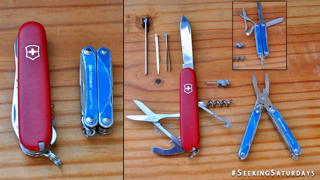 Swiss Army compact knife Leatherman Squirt PS4 multi-tool