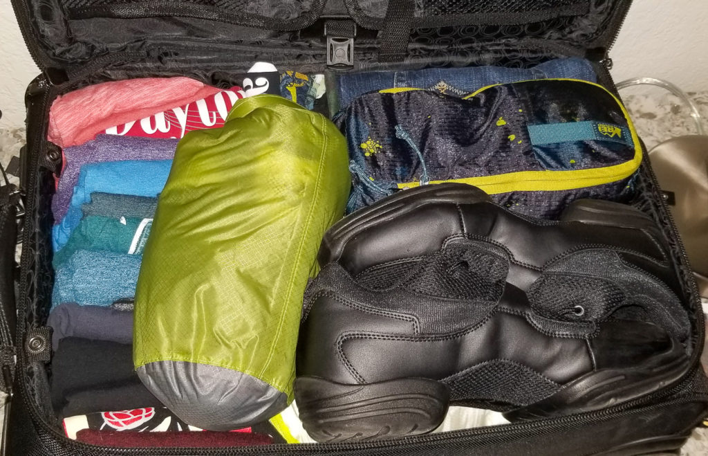 Packing clothes for a salsa congress