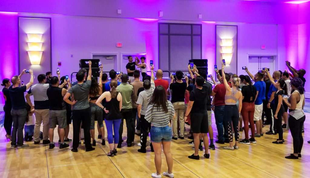 Recording workshops at Salsa Congress