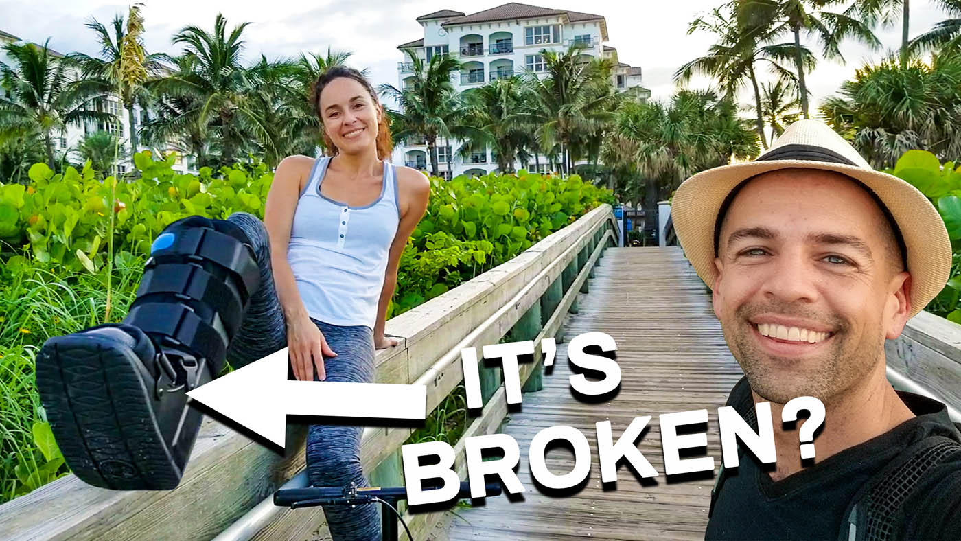 Broken Foot? Palm Trees & Crutches // Singer Island, FL