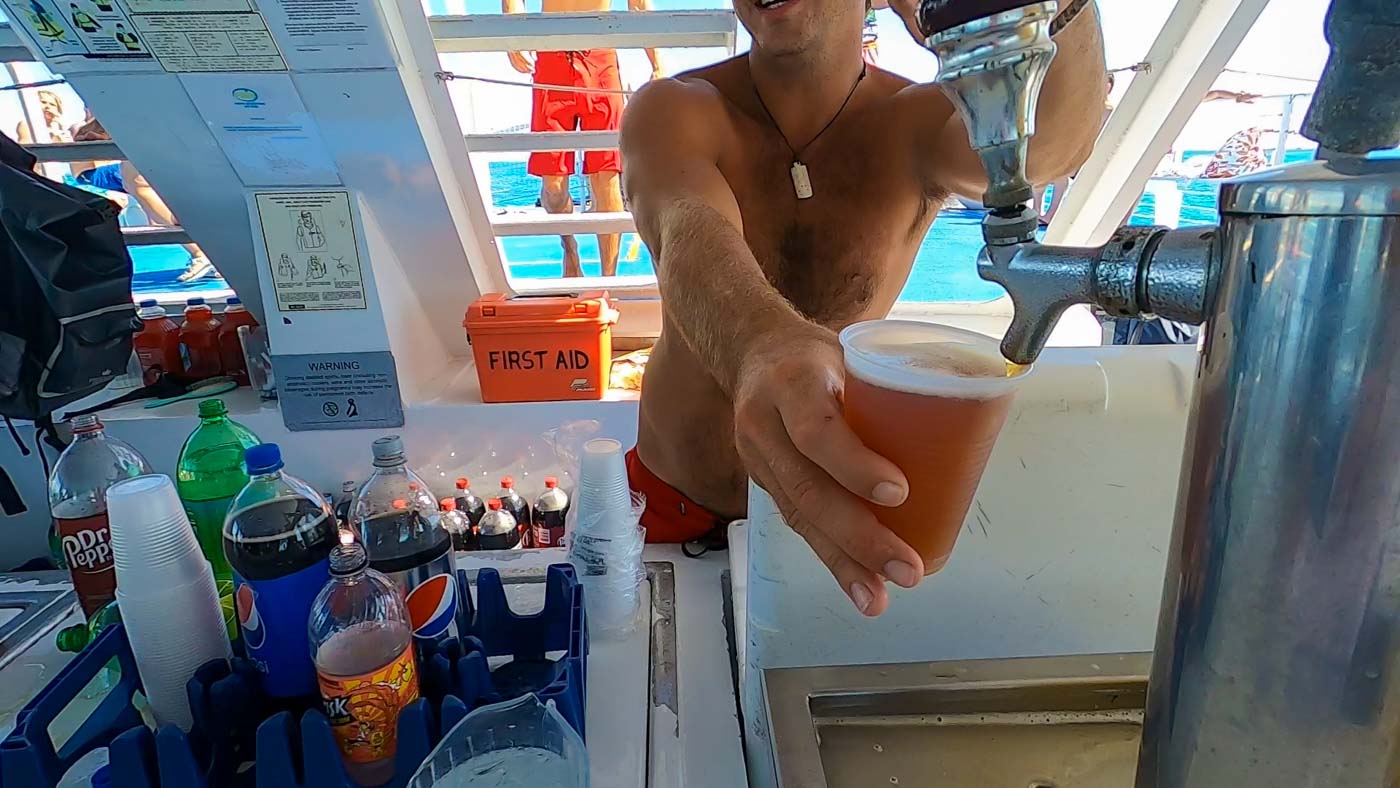 Beer cruise Key West snorkeling