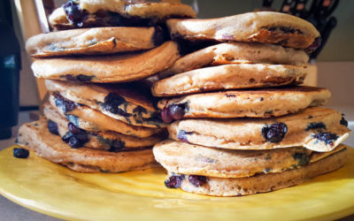Fluffy Vegan Blueberry Pancakes Recipe