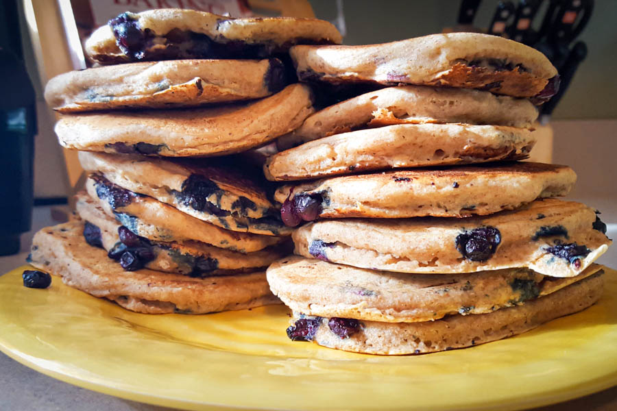 Fluffy Vegan Blueberry Pancakes Recipe