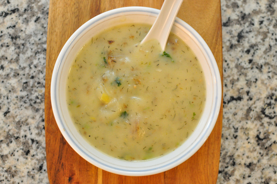 Creamy Vegan Potato Leek Soup Recipe